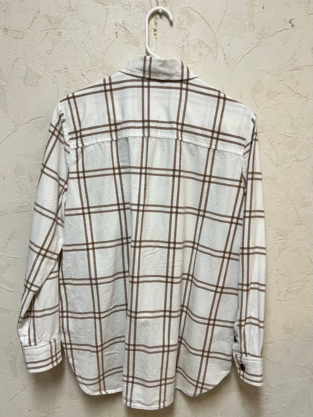 Plaid flannel shirt-jacket Sz S